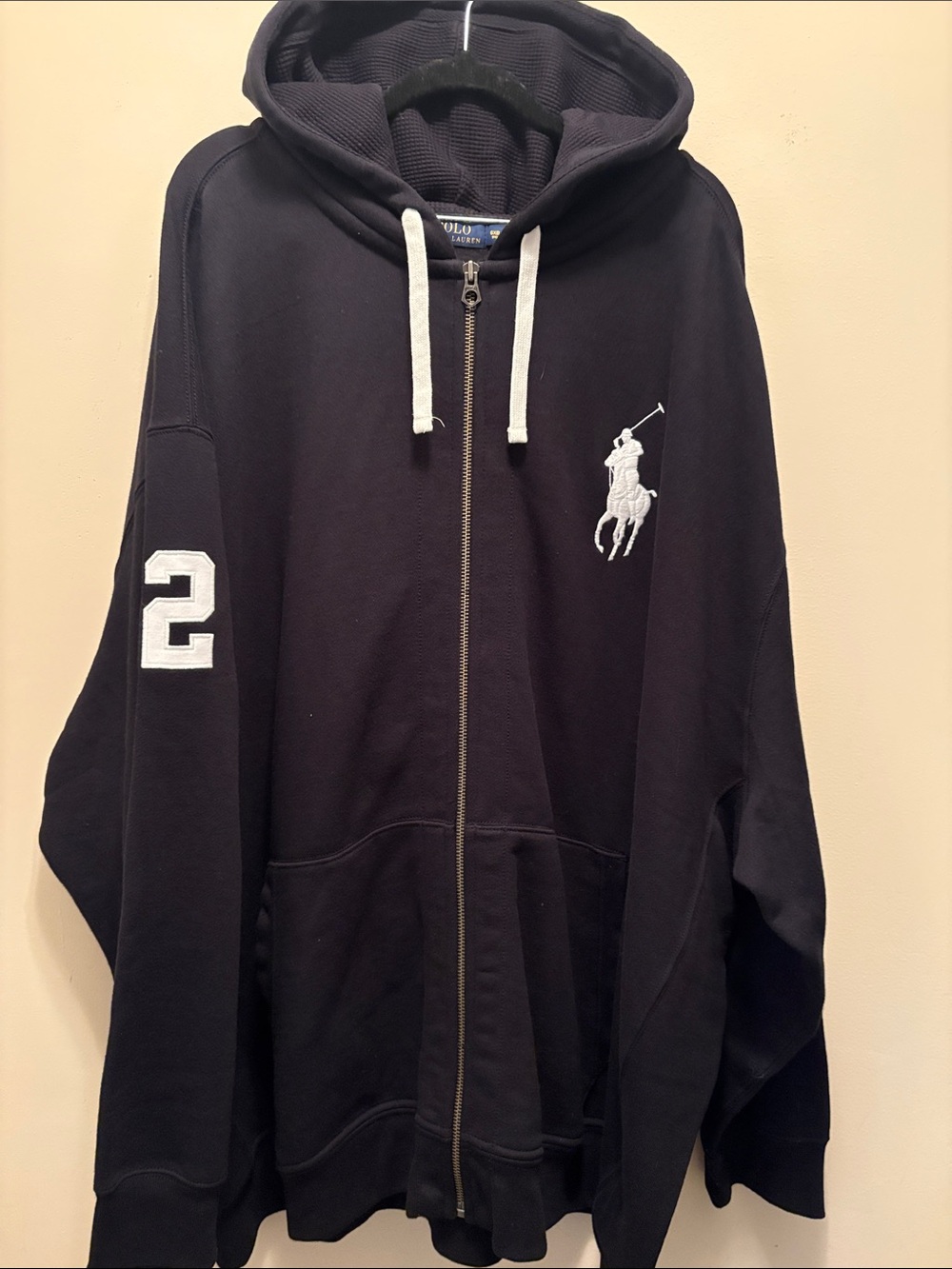 Polo Ralph Lauren Big Pony Full-Zip Hoodie Navy Black Men's 6XB